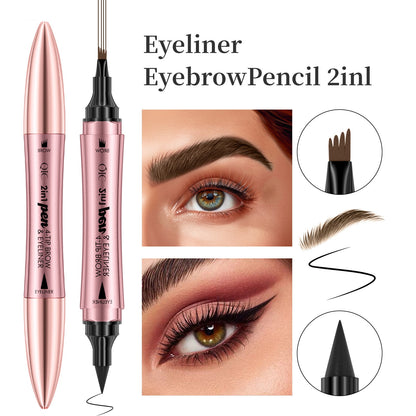 Double-headed Eyebrow Pencil and Eye Liner