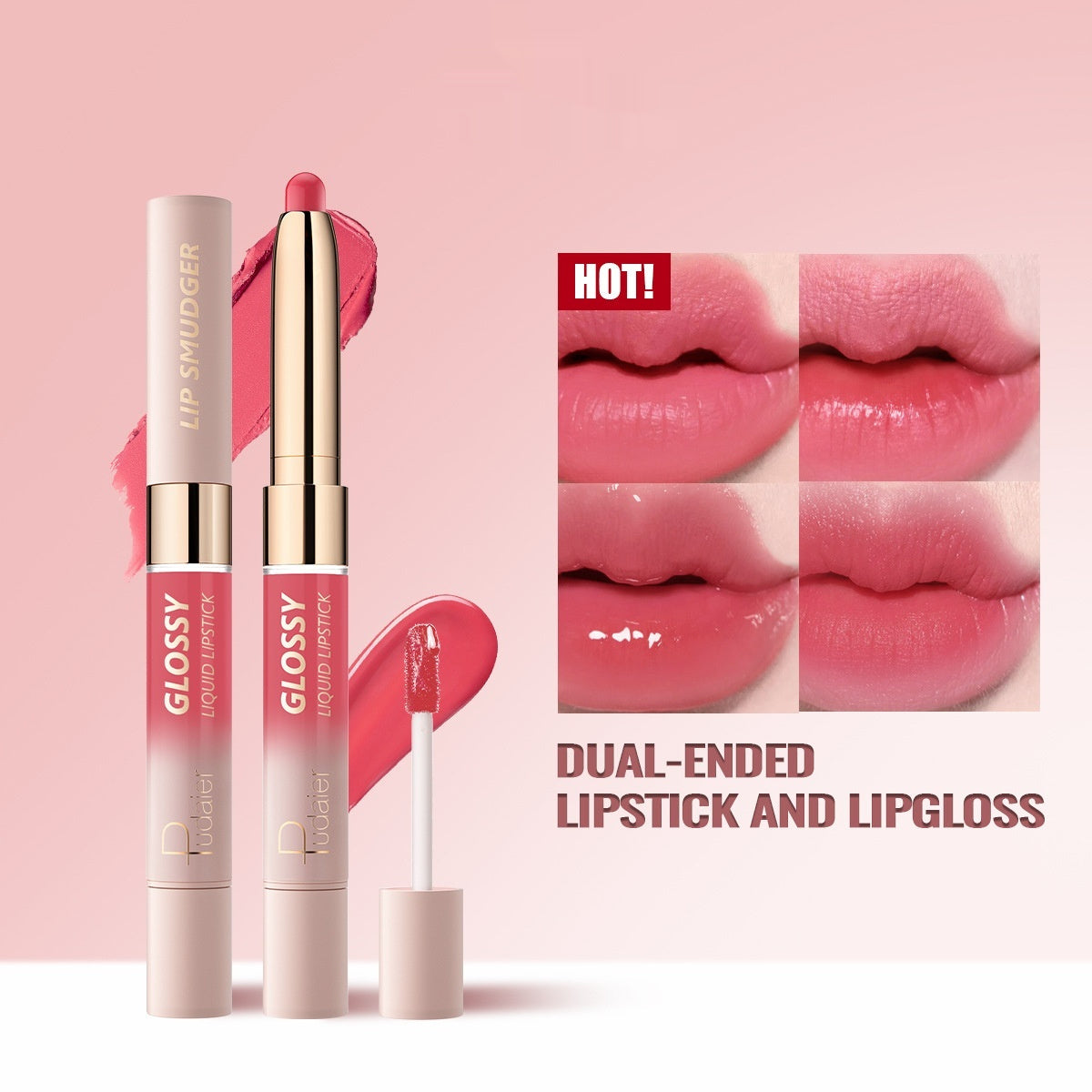Double-Headed Lip gloss and Lipstick