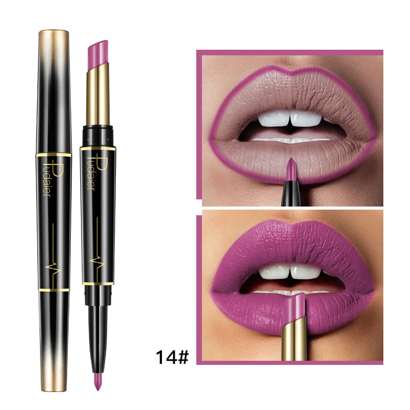 Matte Double-headed Lipstick and Lip Liner