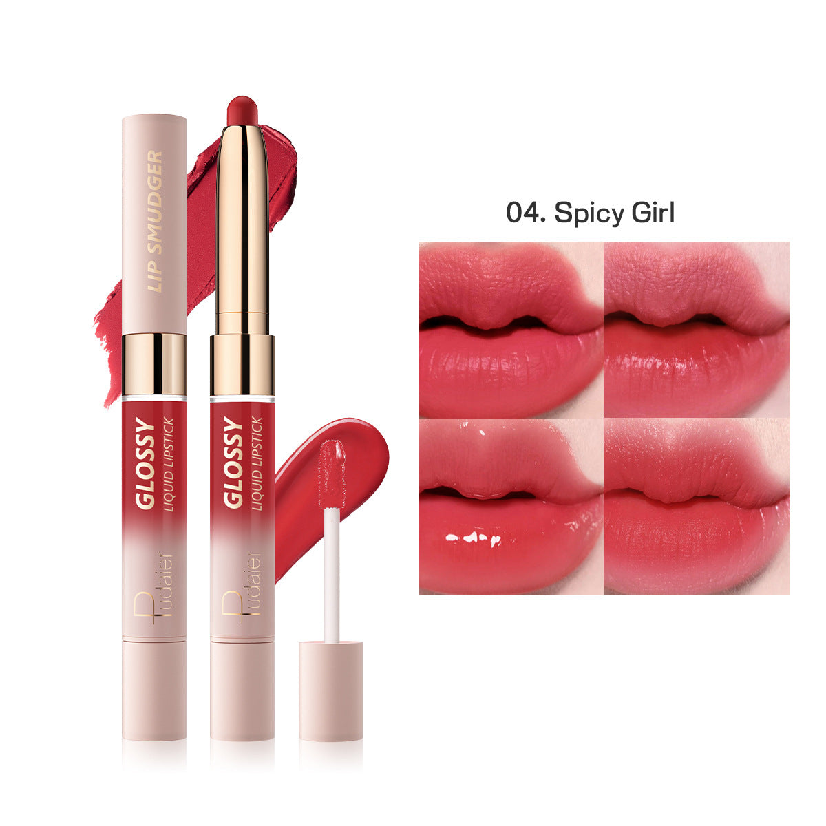 Double-Headed Lip gloss and Lipstick