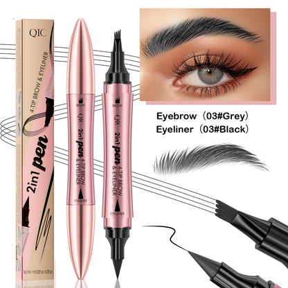 Double-headed Eyebrow Pencil and Eye Liner