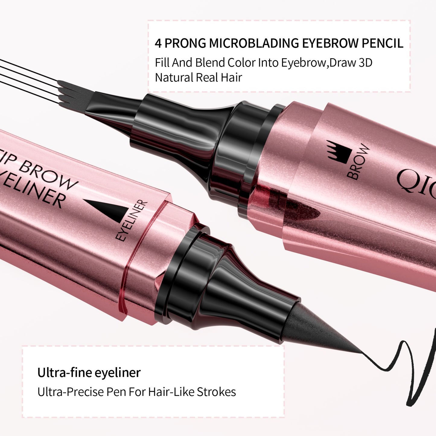Double-headed Eyebrow Pencil and Eye Liner