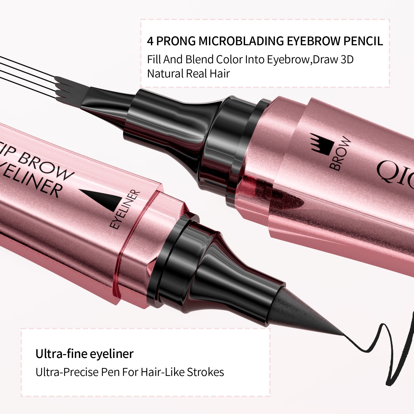 Double-headed Eyebrow Pencil and Eye Liner