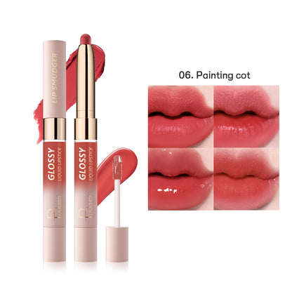 Double-Headed Lip gloss and Lipstick