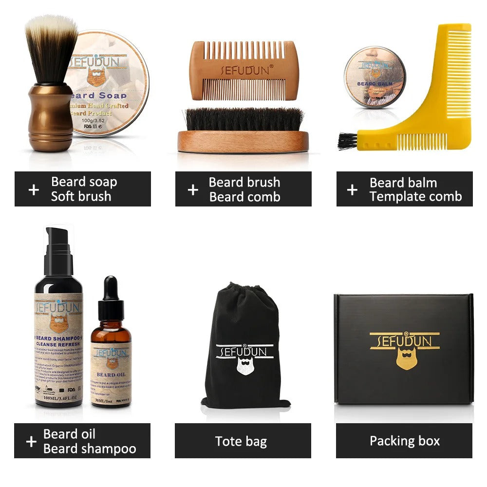 Men’s Complete Beard Care Kit With Tools