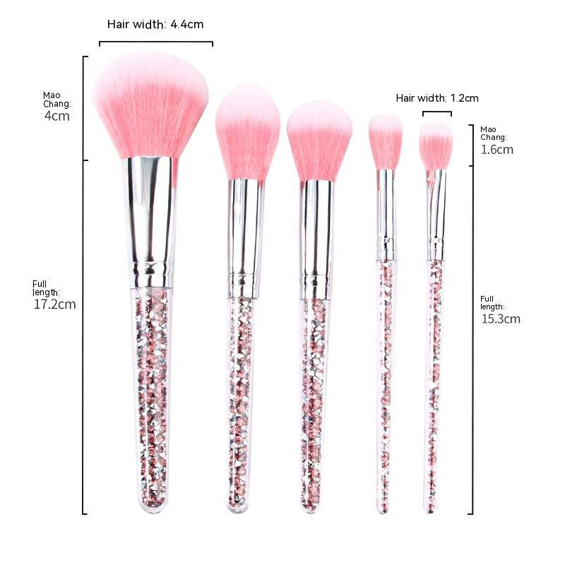 Diamond Handle Makeup Brush Set
