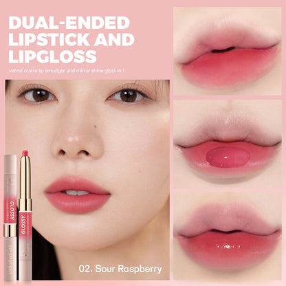 Double-Headed Lip gloss and Lipstick
