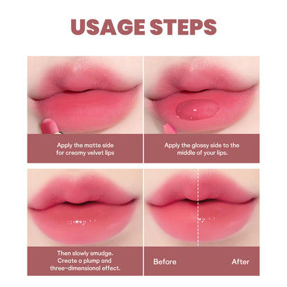Double-Headed Lip gloss and Lipstick