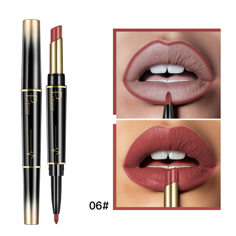 Matte Double-headed Lipstick and Lip Liner